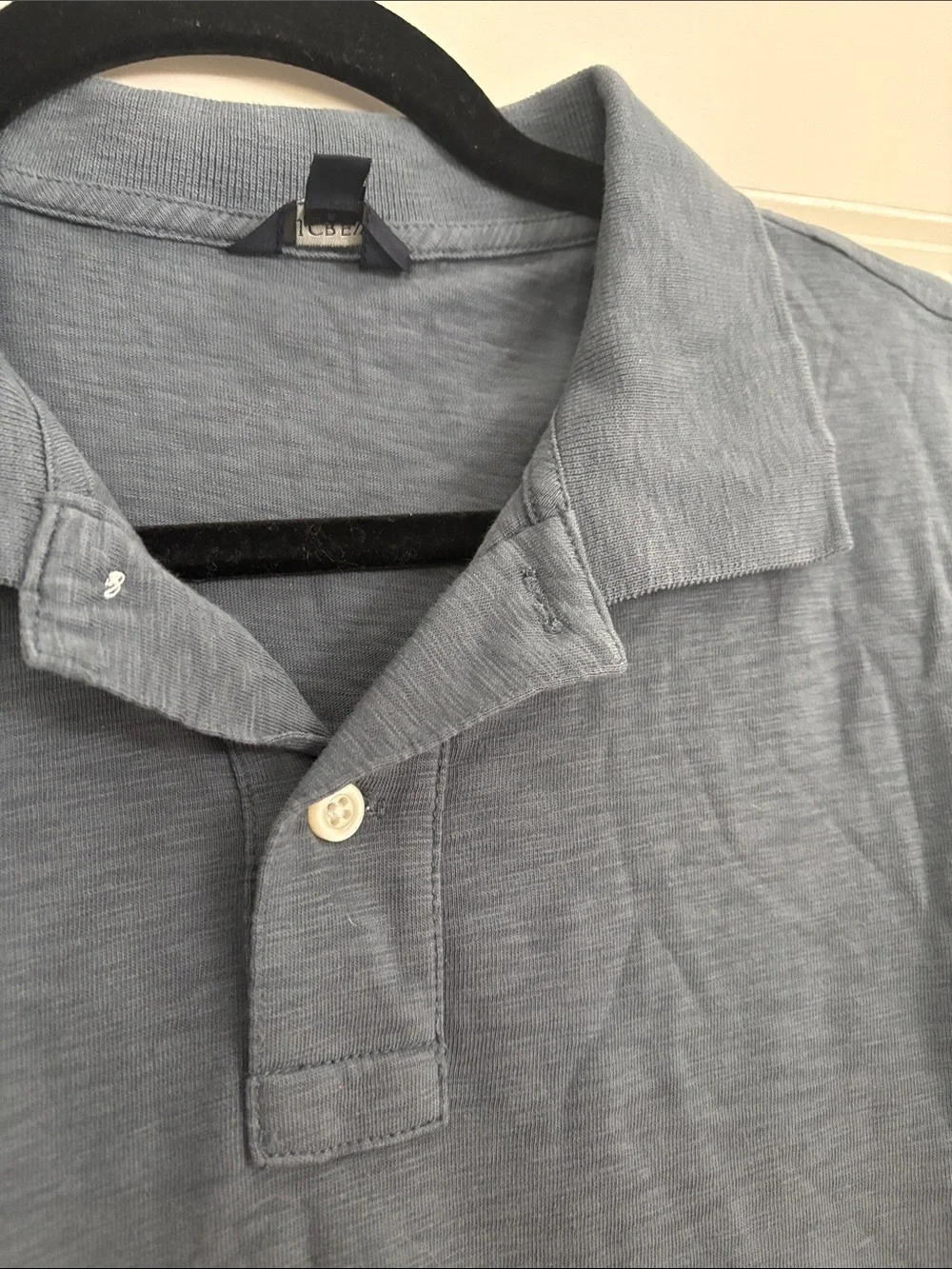 J. Crew Men’s Charcoal Blue Polo Shirt